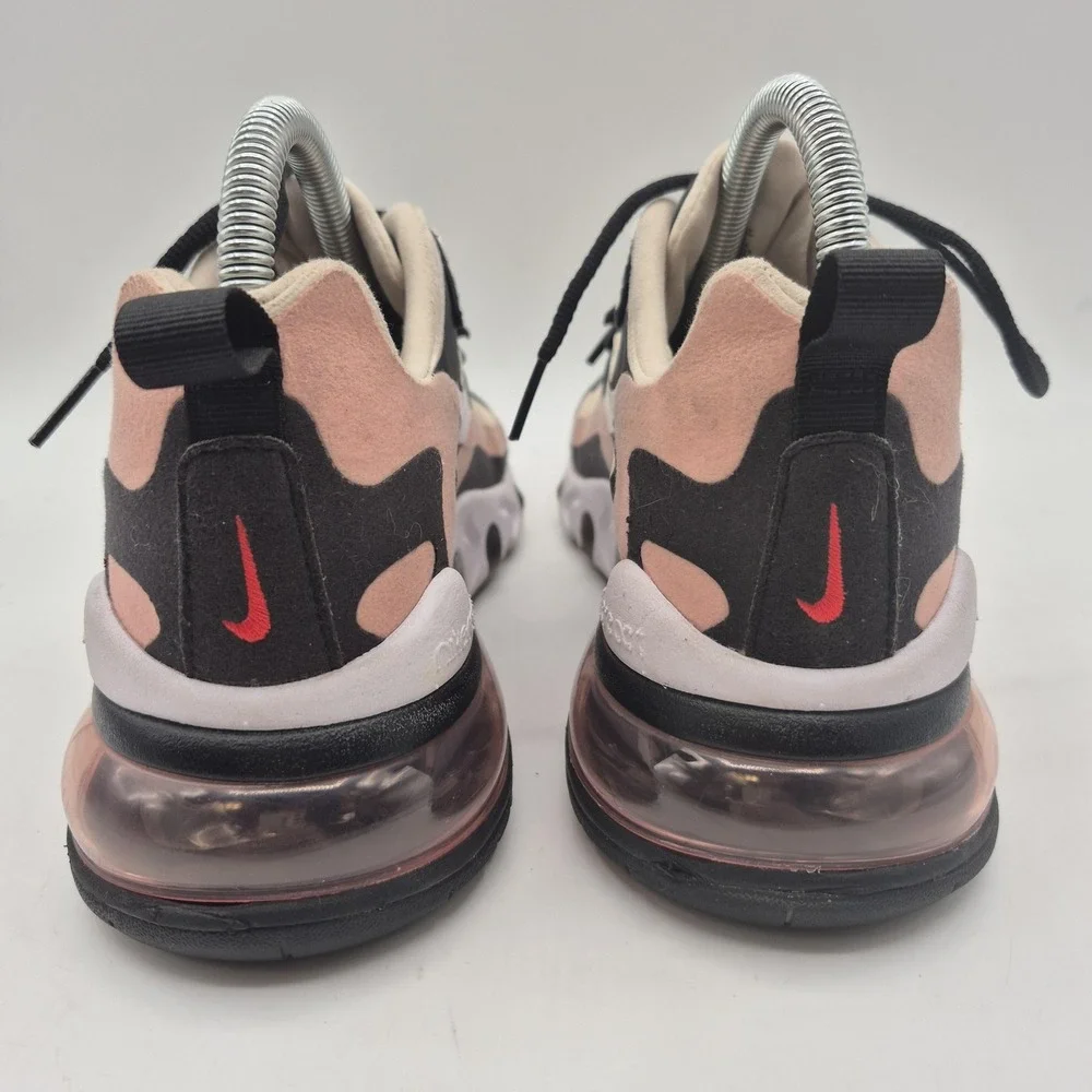 Nike Air Max‎ 270 React Shoes Womens Size 8 Pink Black White AT6174-005 Sneakers